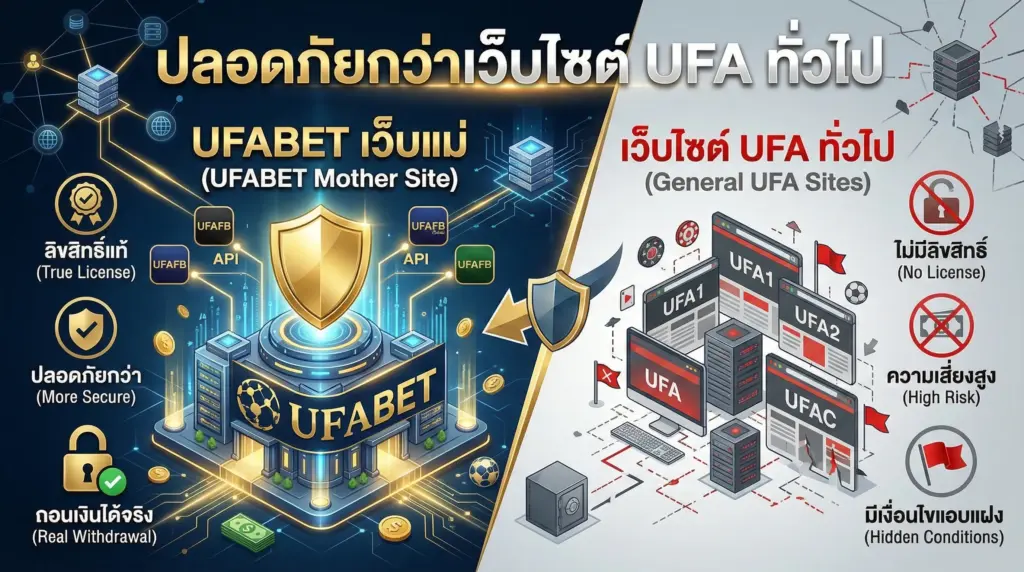 UFABET เว็บแม่ ปลอดภัยกว่า เว็บไซต์ เดิมพัน UFA ทั่วไปอย่างไร?