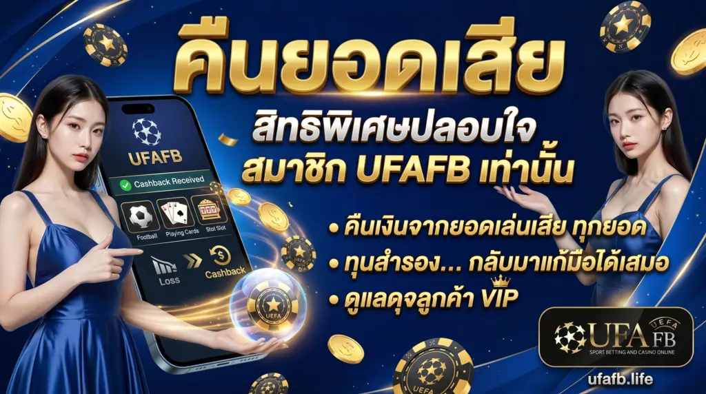 โปรโมชั่นคืนยอดเสีย สิทธิพิเศษปลอบใจสำหรับสมาชิก UFAFB เท่านั้น