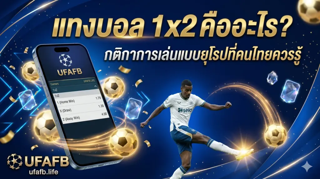 แทงบอล 1x2 คืออะไร? กติกาการเล่นแบบยุโรปที่คนไทยควรรู้