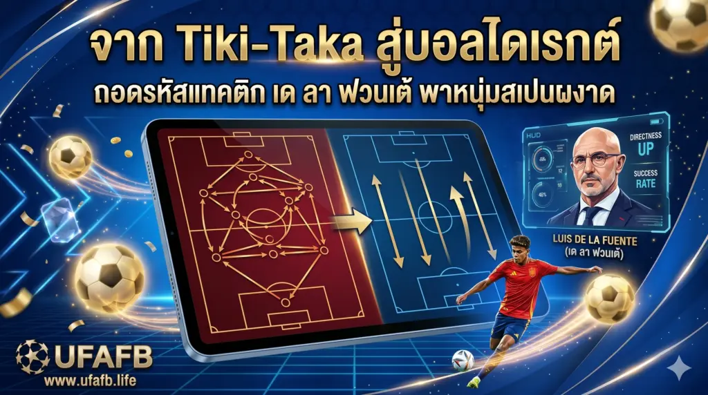 ถอดรหัสแทคติก เด ลา ฟวนเต้ จาก Tiki-Taka สู่บอลไดเรกต์