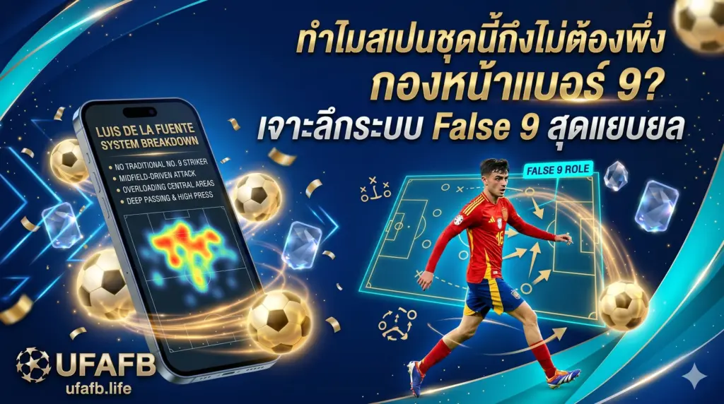 ทำไมสเปนชุดนี้ถึงไม่ต้องพึ่งกองหน้าเบอร์ 9 เจาะระบบ False 9