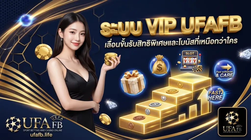 ระบบ VIP UFAFB เลื่อนขั้นรับสิทธิพิเศษ โบนัสเหนือกว่าใคร