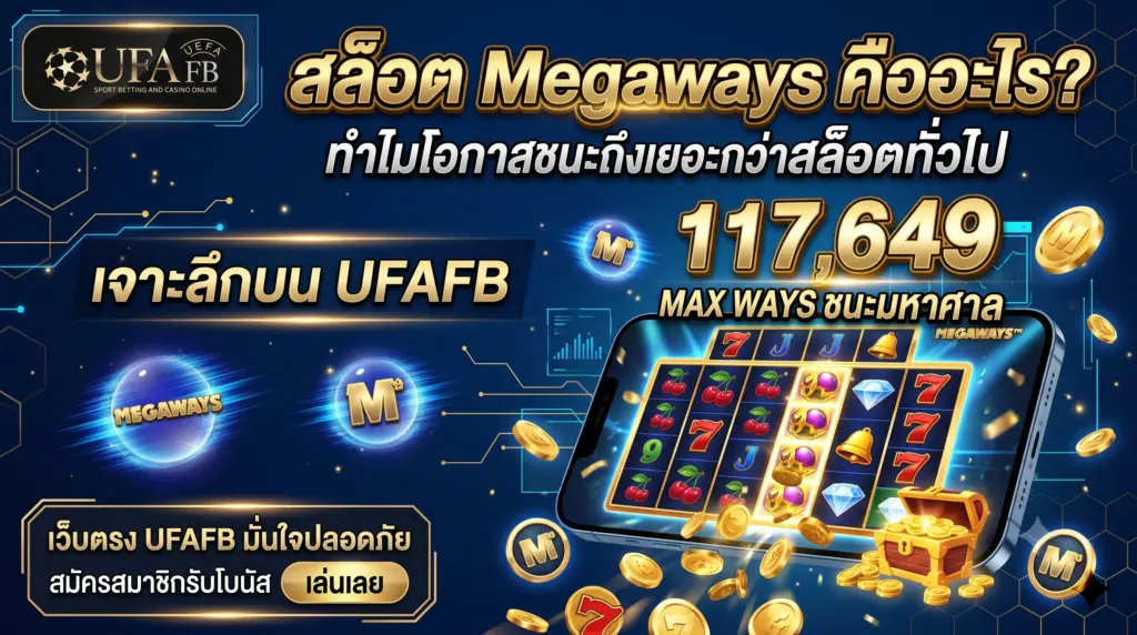 สล็อต Megaways คืออะไร? เจาะลึกวิธีทำโบนัสแตกง่ายที่ UFAFB