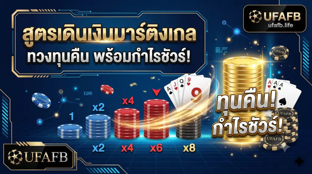 สูตรเดินเงินบาคาร่า มาร์ติงเกล เทคนิคทวงทุนคืนที่ UFAFB